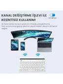 Lenovo Lecoo BK100 Beyaz Bluetooth Klavye thumbnail 5