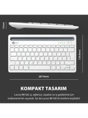 Lenovo Lecoo BK100 Beyaz Bluetooth Klavye thumbnail 4