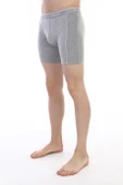 Erkek Elastanlı Biyeli Gri Melanj Uzun Boxer 855 thumbnail 7