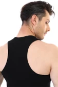 Erkek Elastanlı Spor Siyah Atlet 916 thumbnail 4