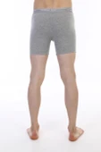 Erkek Elastanlı Biyeli Gri Melanj Uzun Boxer 855 thumbnail 6