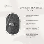 Pure Basic Pamuklu Havlu Seti 50x85 70x140 thumbnail 11