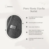 Pure Basic Pamuklu Havlu 50x85 Tek Parça El Havlusu thumbnail 5