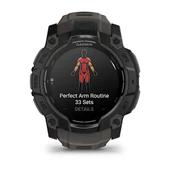 Garmin Instinct 3 – 50 mm AMOLED Kömür Siyahı thumbnail 4