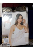 ABAYSTECH Kolcu likralıcap dantel beyaz thumbnail 2