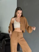 Yumoş Triko Hırka Taba thumbnail 2