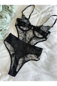 Feta Siyah brode bodysuit thumbnail 1