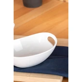 BİANCO PERLA OVAL KASE - 16.5 CM thumbnail 1