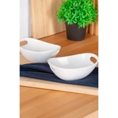 BİANCO PERLA OVAL KASE - 16.5 CM thumbnail 2