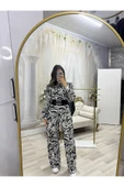 ZEBRA DESENLİ BELİ LASTİKLİ PANTOLON thumbnail 1