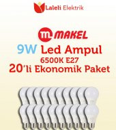 Makel 9W Led Ampul  6500K E27 20 Adet Ekonomik Paket thumbnail 3