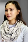 Kadın Çift Dolama Triko Örgü Boyunluk thumbnail 6