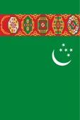 Türkmenistan Bayrağı  50x75 cm. thumbnail 4