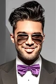 Erkek Düz Renk Saten Papyon thumbnail 3