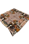 Bosphorus Çift Taraflı İpek Twill Eşarp 8834712-931 thumbnail 2