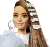 Barbie Extra Renkli Elbiseli Bebek GYJ78 thumbnail 3