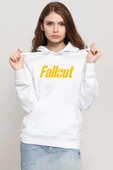 Fallout Lettern Beyaz Kadın 3ip Kapşonlu Sweatshirt thumbnail 1