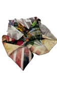 Bosphorus Çift Taraflı İpek Twill Eşarp 8836712-911 thumbnail 1