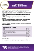 Nutraxin For Kids Omega-3 Balık Yağı Takviye Edici Gıda 150 ml thumbnail 3