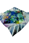 Bosphorus Çift Taraflı İpek Twill Eşarp 8836712-921 thumbnail 3