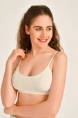 Pedli İp Askılı Krem Büstiyer thumbnail 1