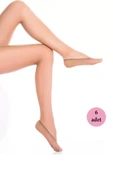 6 Adet Microfiber Suba Kadın Babet Çorap Ten 57 thumbnail 10