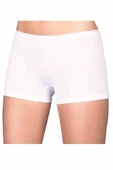 Likralı Süprem Bayan Boxer Short Beyaz 2100B thumbnail 7