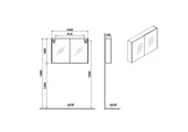 Vitra Basis Dolaplı Ayna, 100 Cm 66903 thumbnail 2