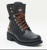 Harley Davidson New Worker Erkek Siyah Deri Bot thumbnail 1