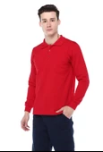 POLO YAKA KIRMIZI SWEAT thumbnail 2