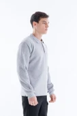 POLO YAKA GRİ SWEATSHİRT thumbnail 2