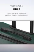 Polo&Sky Spring Model Haki Renk Orta Boy Valiz Bavul thumbnail 4