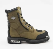 Harley Davidson Riddick Erkek Yeşil Haki Deri Bot thumbnail 1