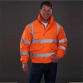 Reflektörlü 300D Oxford Bomber Mont Turuncu thumbnail 4
