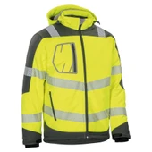 Reflektörlü Su Geçirmez Termal Softshell İş Montu Sarı thumbnail 3