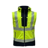 Reflektörlü Ripstop Softshell Model Teknik Mont Sarı thumbnail 2