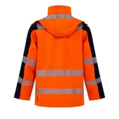 Softshell Kırçıllı Reflektörlü Parka İş Montu Turuncu thumbnail 2
