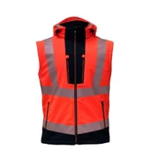 Reflektörlü Ripstop Softshell Model Teknik Mont Turuncu thumbnail 3