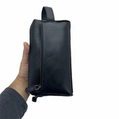 Hakiki Deri CA250 Dopp Kit El Çantası Siyah thumbnail 8