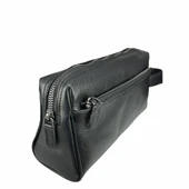 Hakiki Deri CA250 Dopp Kit El Çantası Siyah thumbnail 5