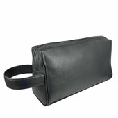 Hakiki Deri CA250 Dopp Kit El Çantası Siyah thumbnail 6