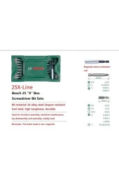 Bosch X-Line Mini 25 Parça Vidalama Seti thumbnail 4