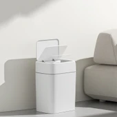 Sensörlü Çöp Kovası Plastik 12 Litre-Beyaz Yerli Üretim thumbnail 2