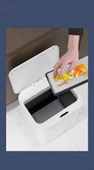 Sensörlü Çöp Kovası Plastik 12 Litre-Beyaz Yerli Üretim thumbnail 5