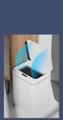 Sensörlü Çöp Kovası Plastik 12 Litre-Beyaz Yerli Üretim thumbnail 6