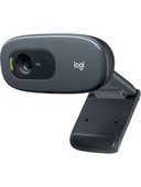 Logitech C270 HD 720p Mikrofonlu Web Kamerası - Siyah thumbnail 1