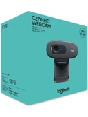 Logitech C270 HD 720p Mikrofonlu Web Kamerası - Siyah thumbnail 7
