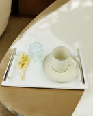 Tranquility Mermer Söz Tepsisi  gold thumbnail 3
