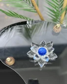 Gaelle Dekoratif Lotus  mavi thumbnail 2