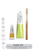 OHLALA Pistachio Mint 75ml + Cinnamon Mint 15 ml + Bambu Diş Fırçası Pause Set thumbnail 1